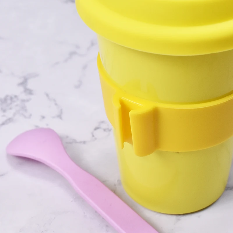 Reusable environment-friendly PLA polylactic acid coffee cup with lid can be fully degraded