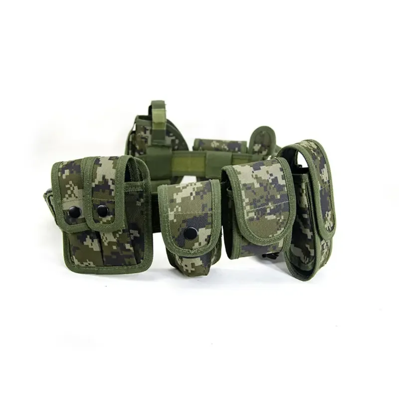 1680D Nylon Patrol Security Duty Belt Pouch Bag Multifunctional Detachable Outdoor Utility Tactical Personal Defense Equipment