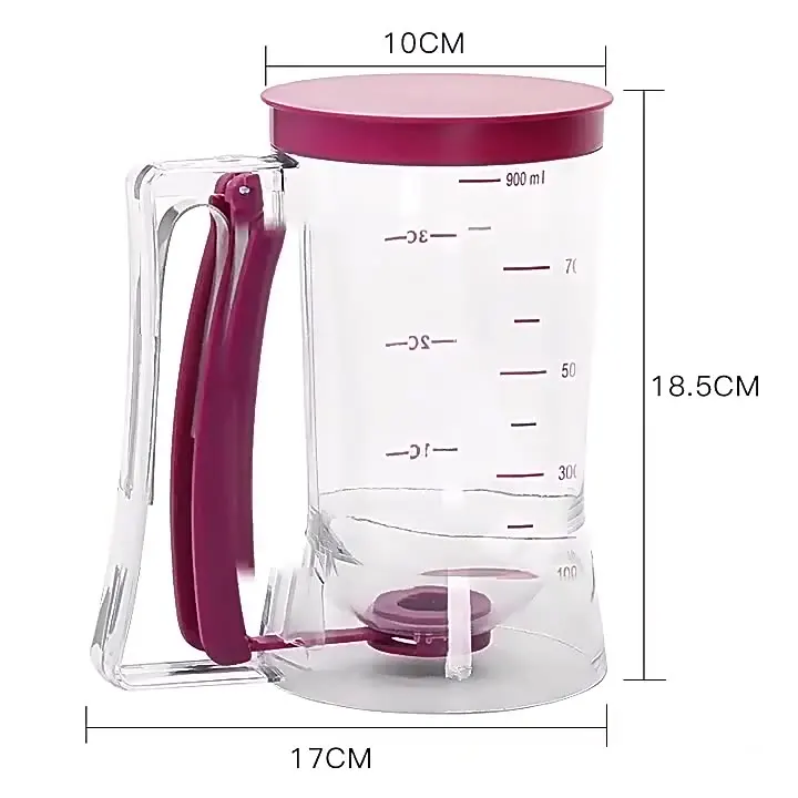 Pancake Batter Dispenser Peanut Butter Dispenser Batter Funnel Separator Baking tool suitable for cupcakes waffles muffin
