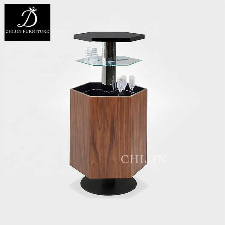 Light luxury intelligent electric lift storage cabinet solid wood designer high-end villa wine display furniture
