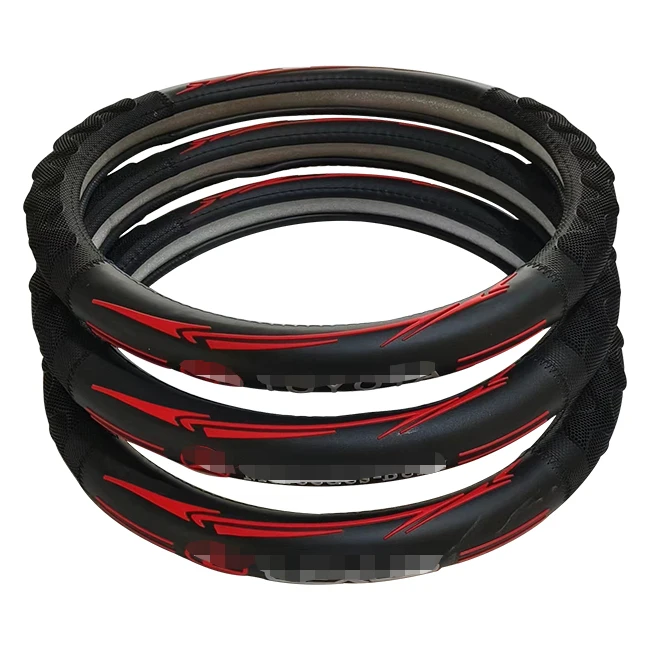 WING High Quality Customized Logo Luxury Heavy Car Steering Accessories Sport Silicone Steering Wheel Covers