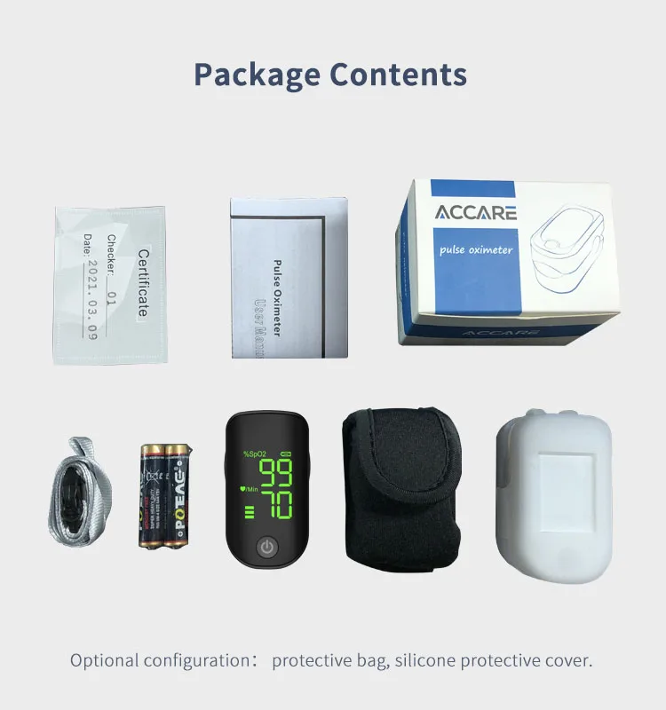 Accurate Good Quality Medical CE FS10F one touch operation digital portable Fingertip Pulse Oximeter