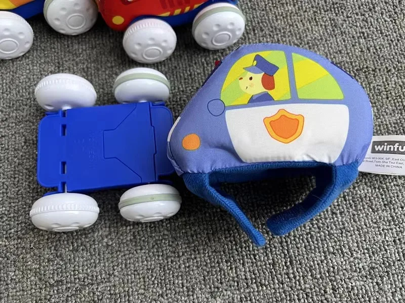 Promotion hot sale gift big car  New style Cartoon Cloth Pull Back Toy Car Baby Toys Soft For Sale