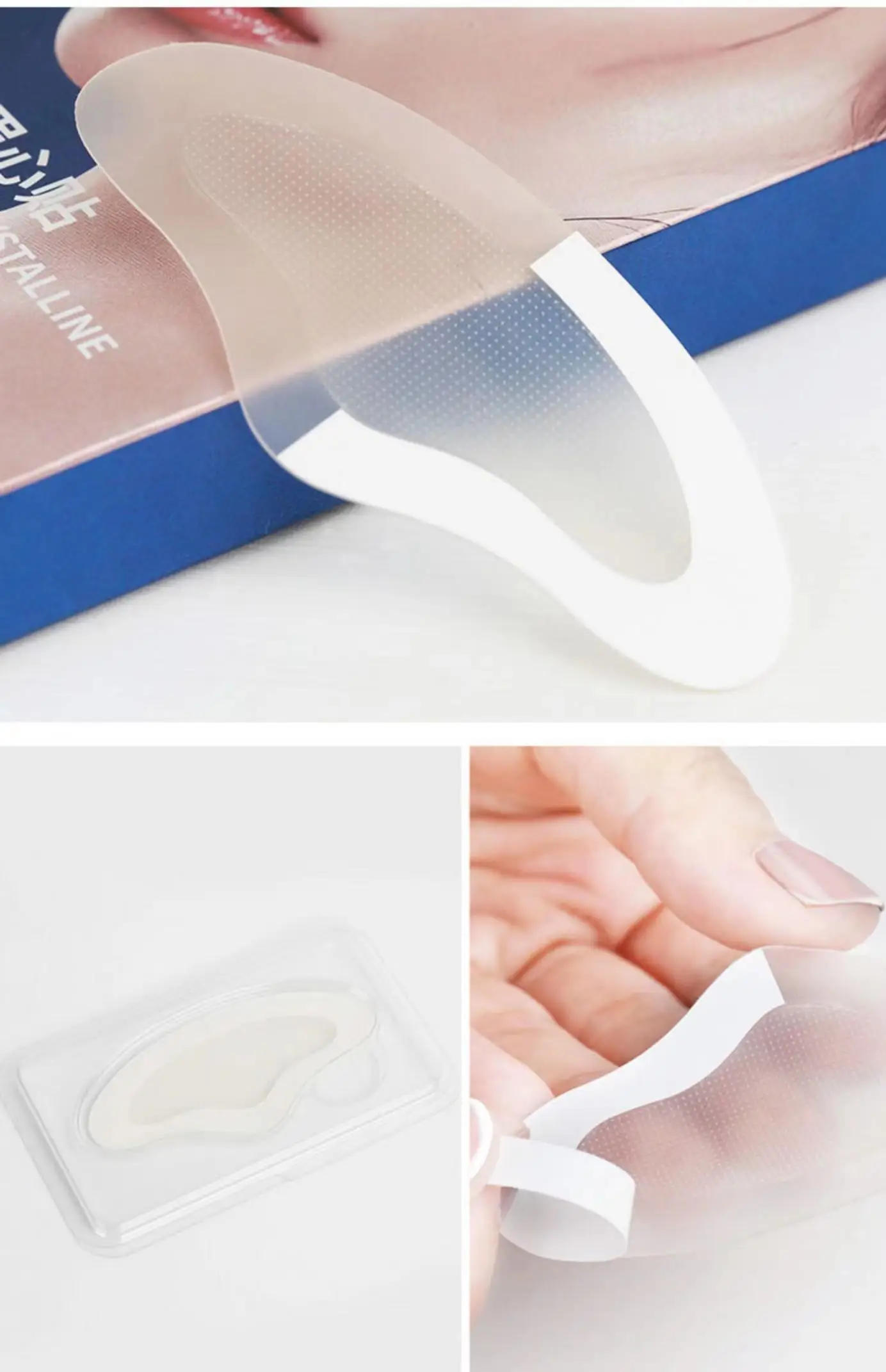Forehead Microneedling Patch For Wrinkles And Fine Lines Reusable Hydrogel Long Microneedle Patch