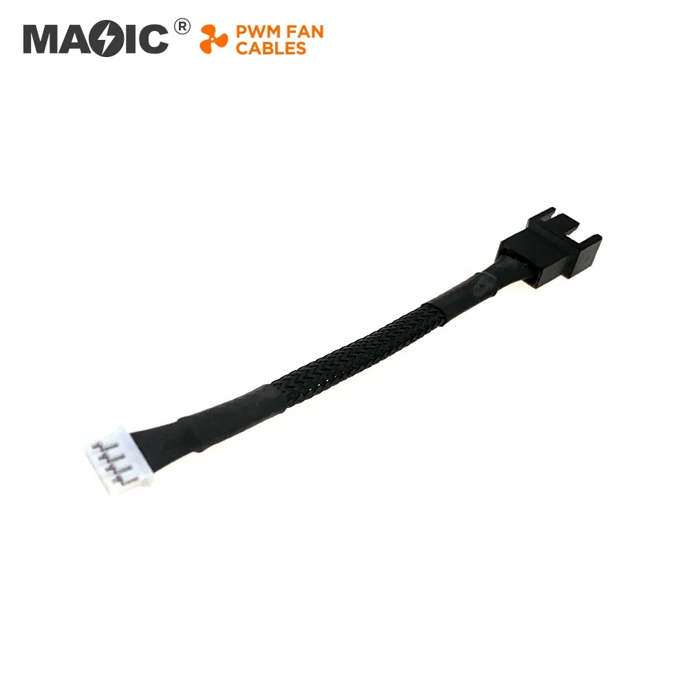 Sleeved PWM mini 4 pin fan to mirco 4pin Power Adapter Cable for Video card VGA Graphics Cards Cooling Fan