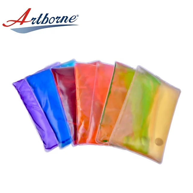 Artborne Rectangle Shape Custom Logo Heat Pad Hand Warmer Body Warmer Click Heat Pack Magic Gel Heat Pack Hand Warmer