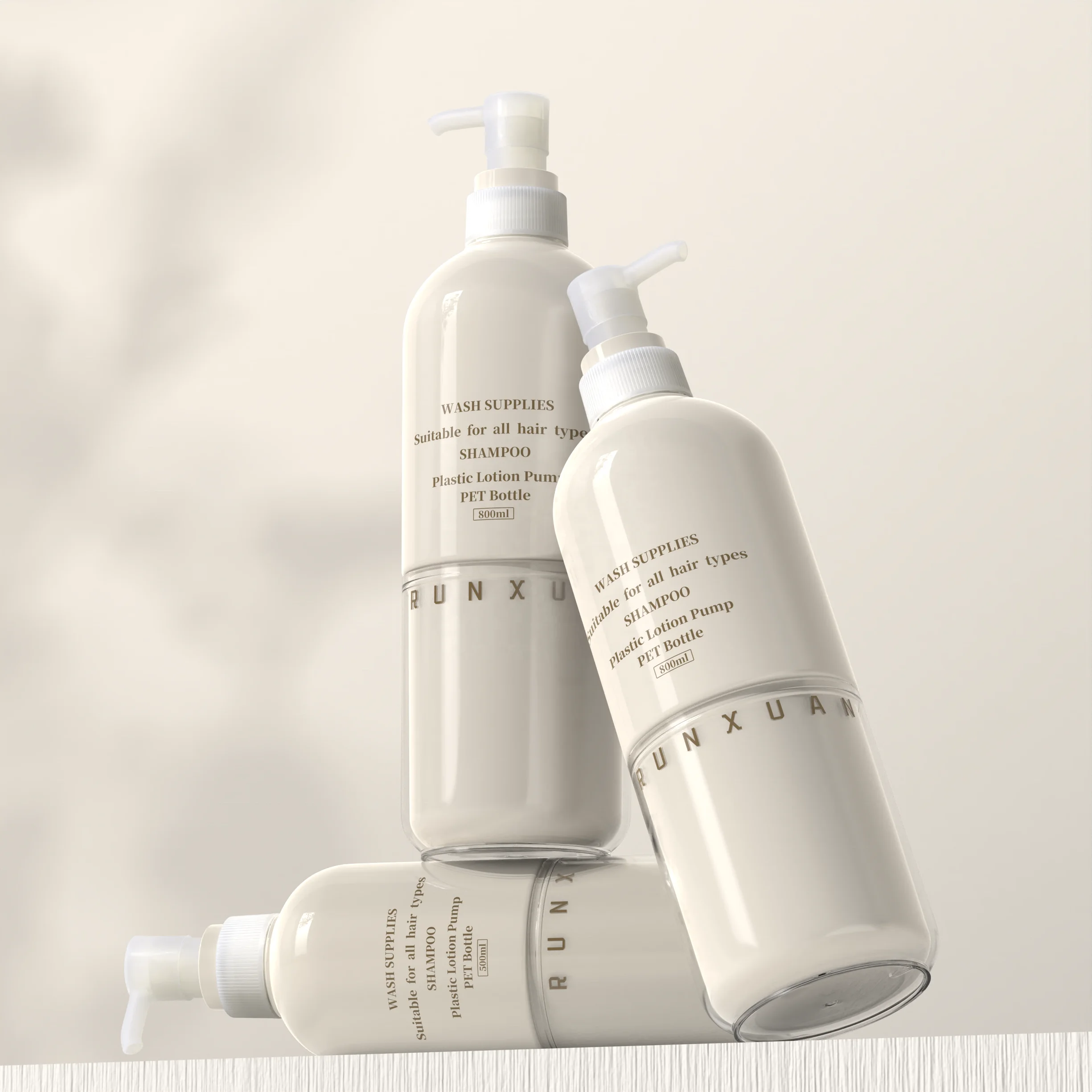 Plastic Bottles for shampoo 500ml PET Lotion Pump 800ml Shampoo Bottle Shower Gel Hand Body Wash Bottles