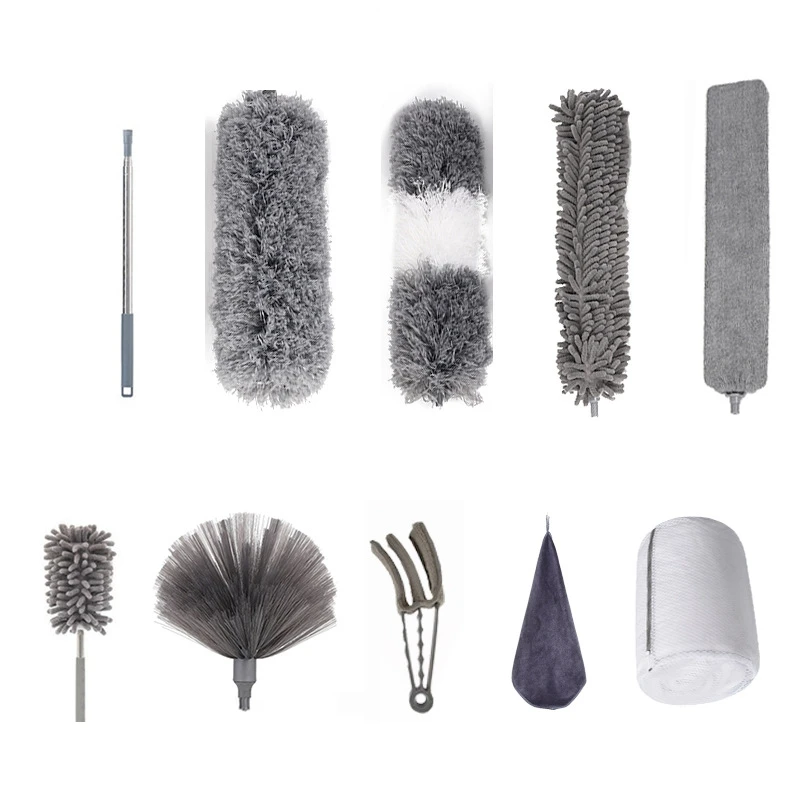 Щетка для пыли WH185 из микрофибры, длинная выдвижная для удаления пыли, телескопический уловитель клещей, щетка для удаления пыли