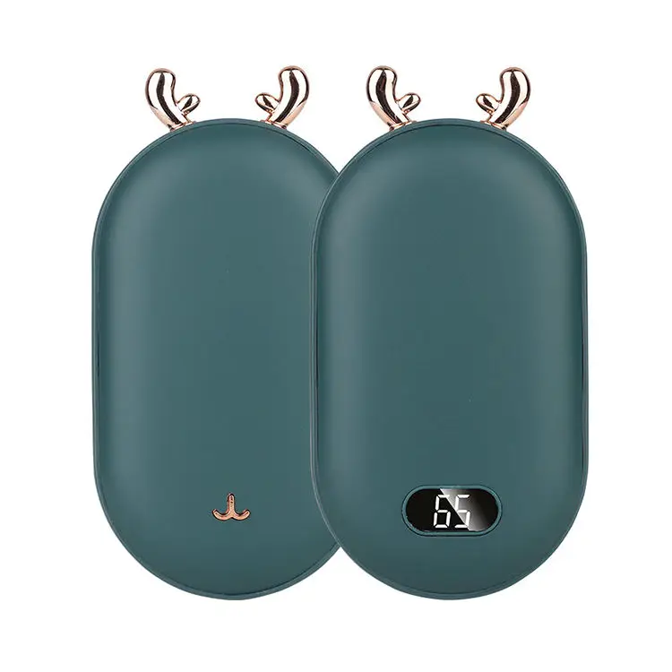 Winter Portable Pocket USB Rechargeable Hand Warmer Display temperature Mini Hand Warmer Power Bank