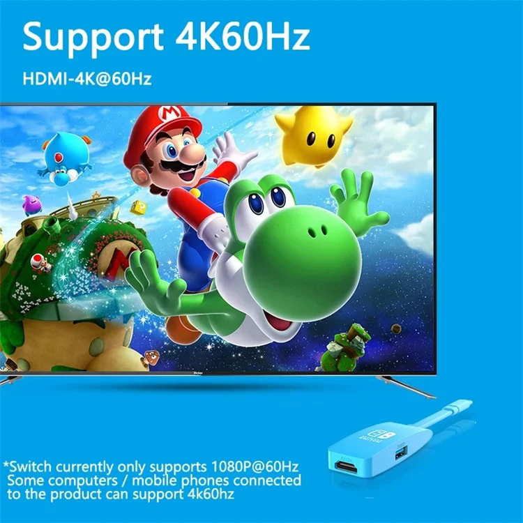 Switch Dock TV Dock for Nintendo Switch HUB accessories Docking Station Type C to 4K 60hz  HDTV USB 3.0 PD Macbook Air M1 Pro