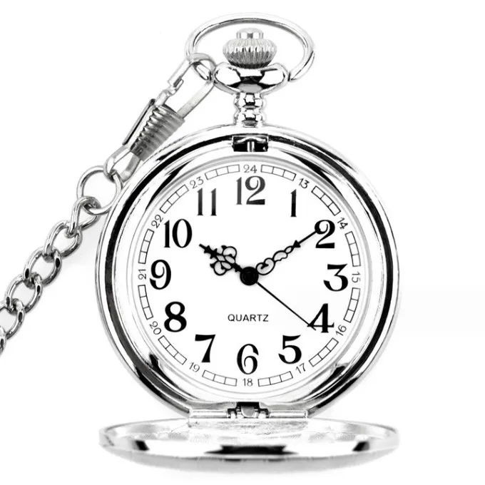 Mens And Womens Vintage Pocket Watch Classic Carved Flip Pocket Watch