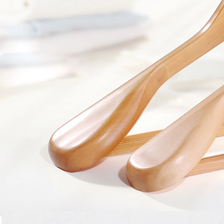 2024 Betterall Wooden Hangers in Natural Dark Walnut Luxury Wooden Coat Suit Clothes Hanger