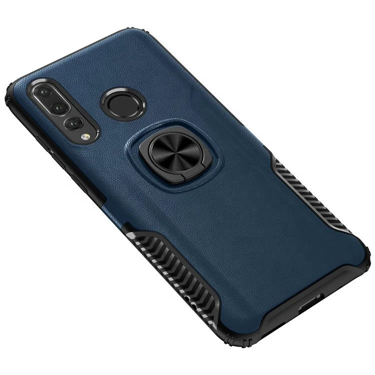 Saiboro Mobile Case For Huawei Nova 4 Shockproof Ring Holder Case, For  Huawei Nova 4  Hybrid Leather Case