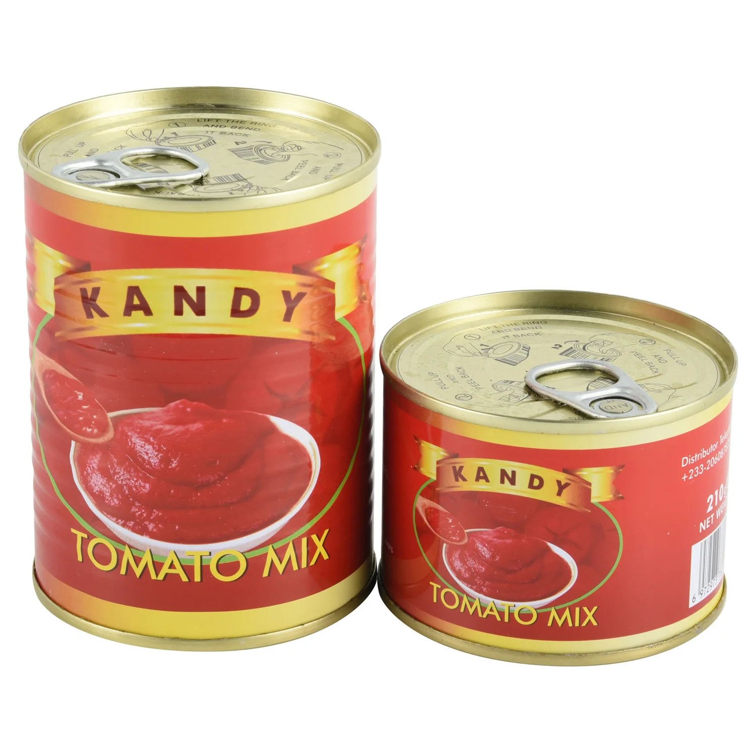 direct factory supplier easy open canned tomato sauce 210g x 48 tins/ CTN