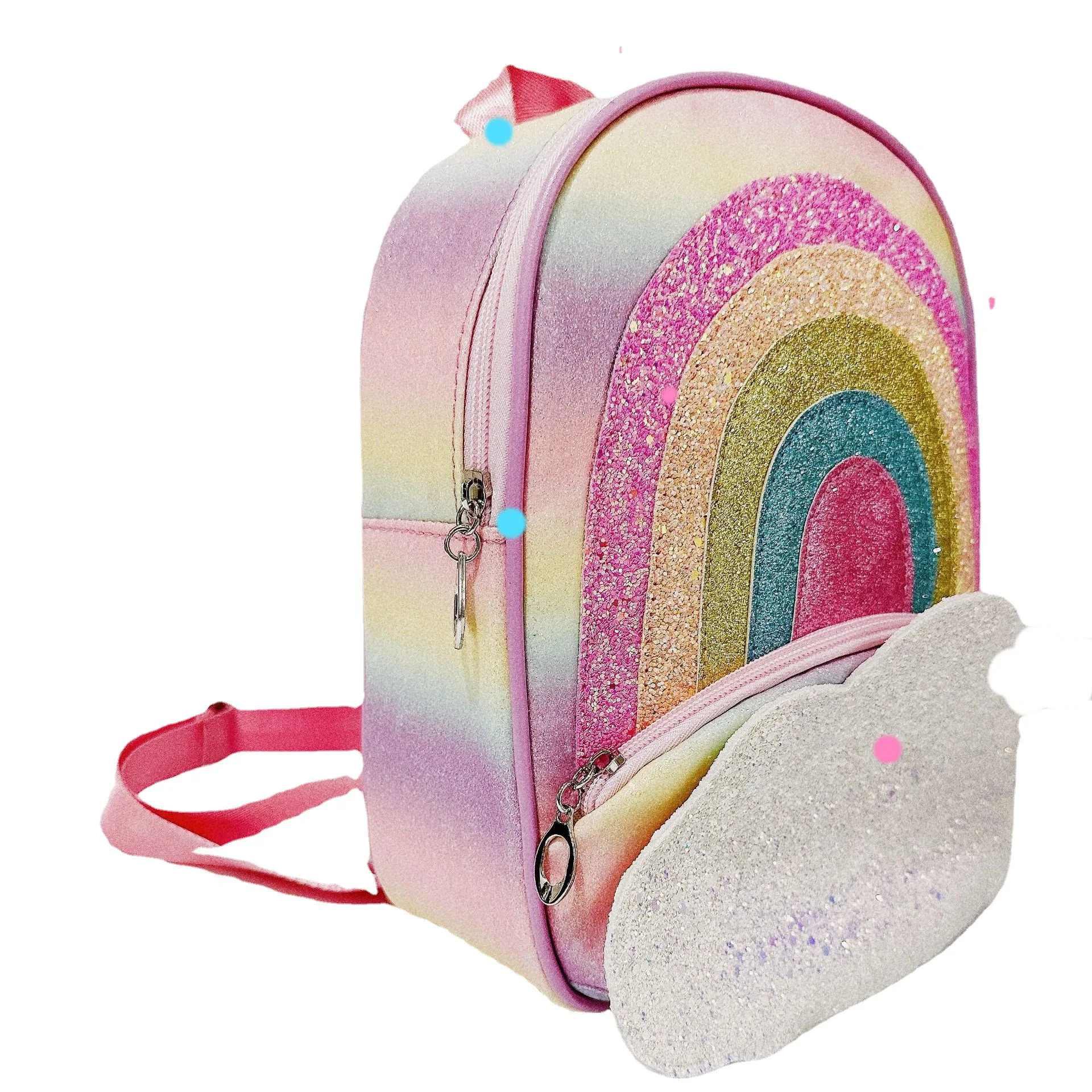 Детская школьная сумка для девочек, милый рюкзак с радужными пайетками, новый градиентный цвет, сумка на плечо большой емкости