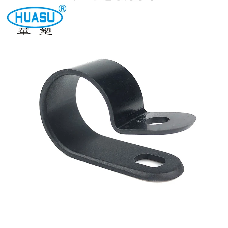 Plastic Nylon R Type Cable Clamp For Wire