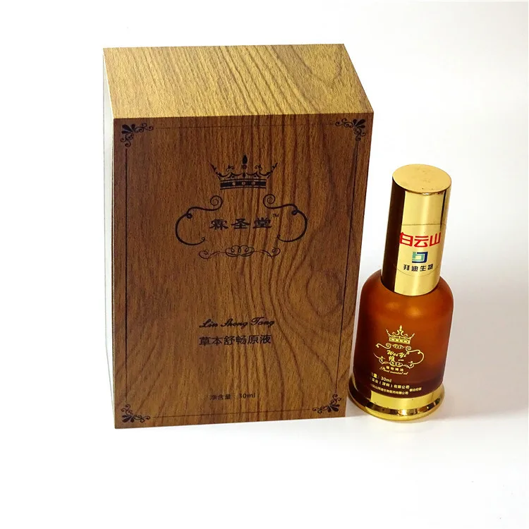 High end OEM Wooden packaging box health care product perfume box packaging  plant essential oil box customized