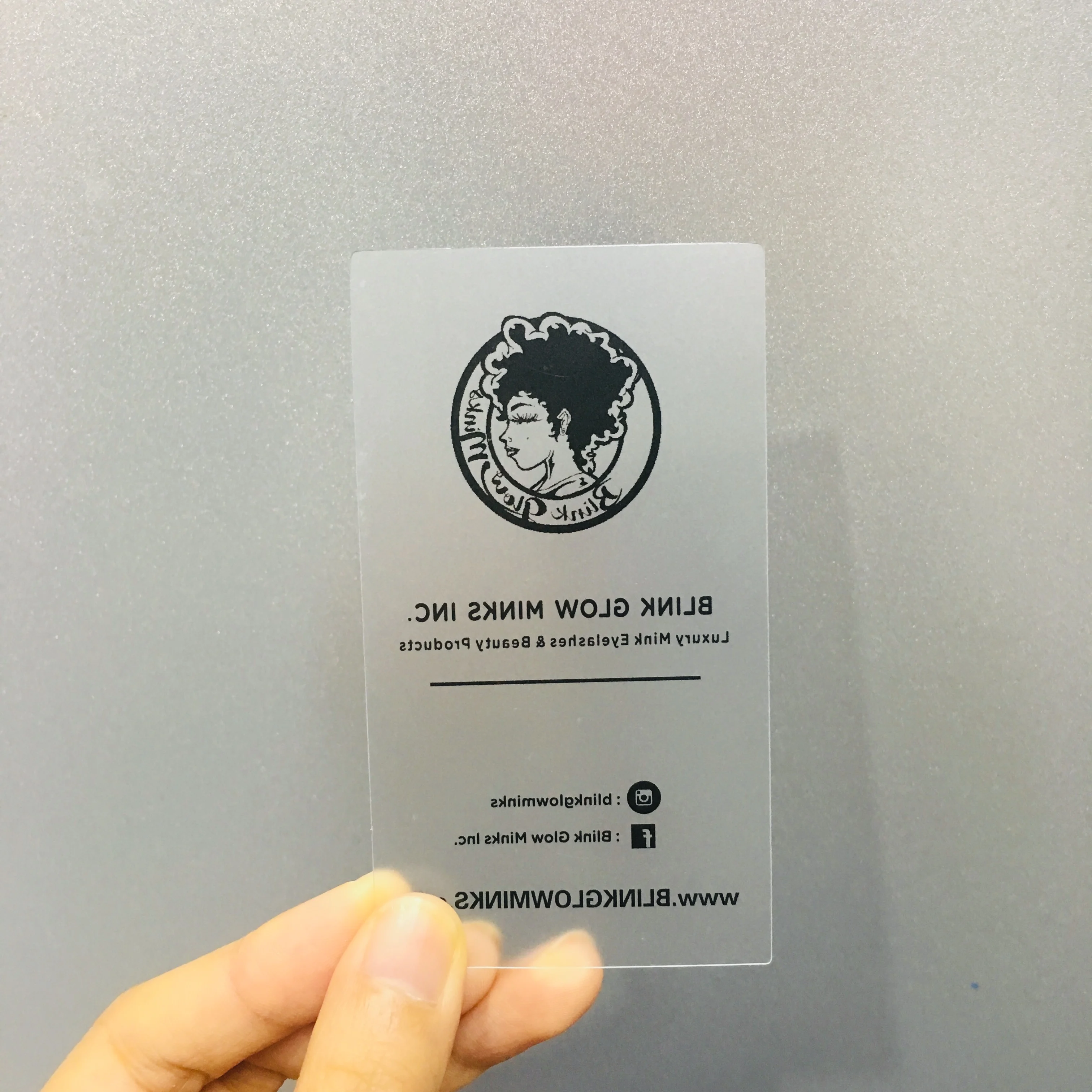 Pvc Business Card Transparent Plastic Customized Digital Printing Art Paper Paper & Paperboard CMYK 4 Color Offest Printing