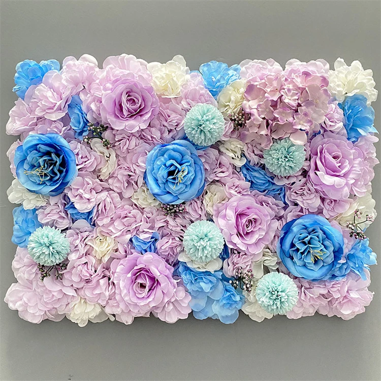 Microprocessor Artificial Flower Wall Wedding Activities Decorative Photography Props Shopping Mall Hydrangea Rose Plant Wall