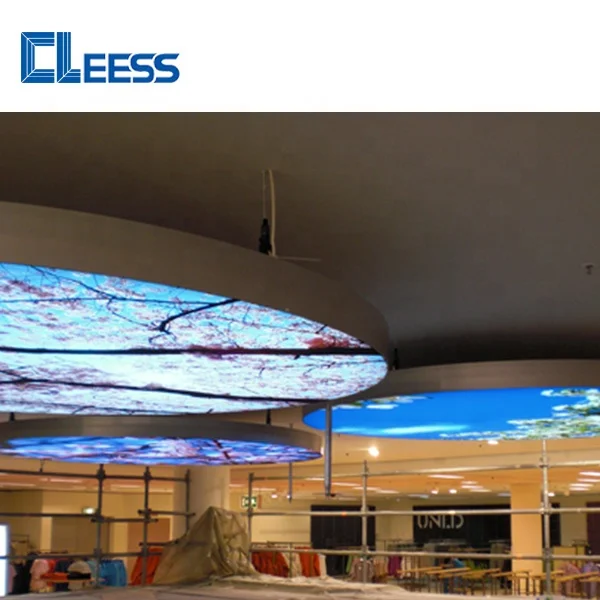 Tension Fabric Illuminated Ceiling Suspended Round SEG Led Light Box Aluminium Alloy Poster Frameless Lightbox