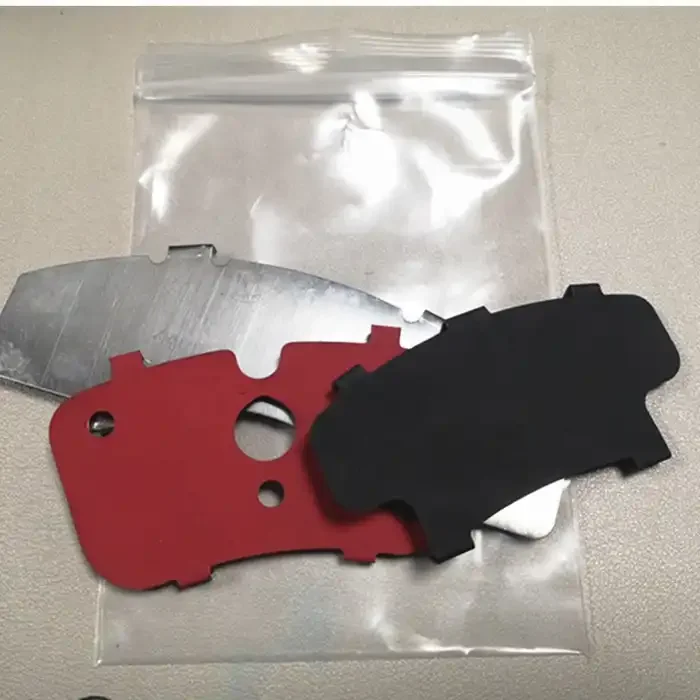 Brake pad accessories manufacturer disc brake shim metal rubber woven brake pad anti noise shims