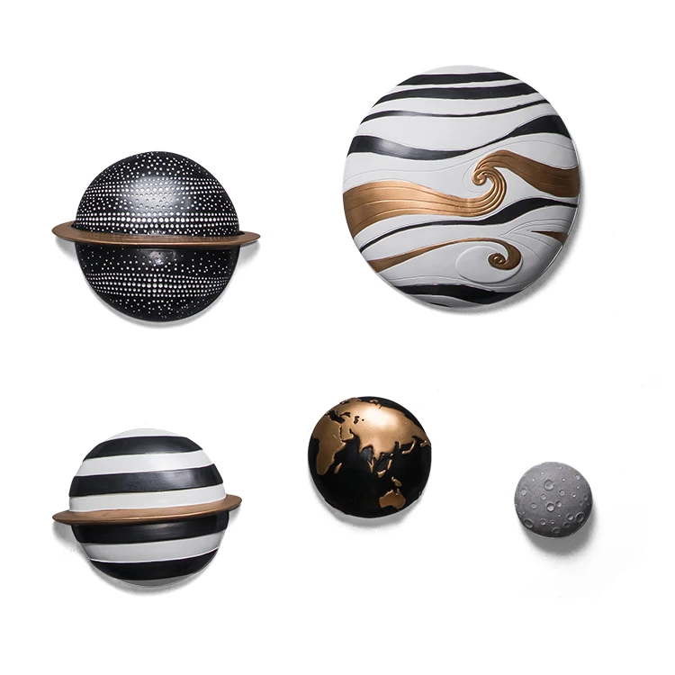 Новый дизайн, украшение для стен в виде астронавта, планеты, украшение для детской спальни, домашнее висячее искусство