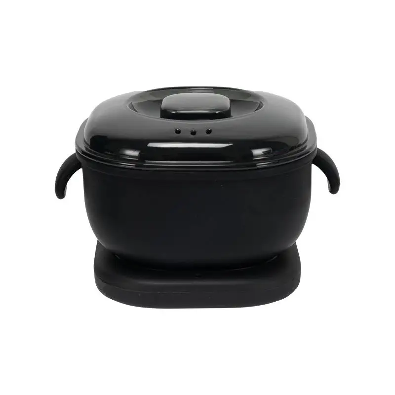 Pink Foldable Silicone Wax Bowl Mini Wax Heater Heating Hair Removal Wax Melting Pot Warmer