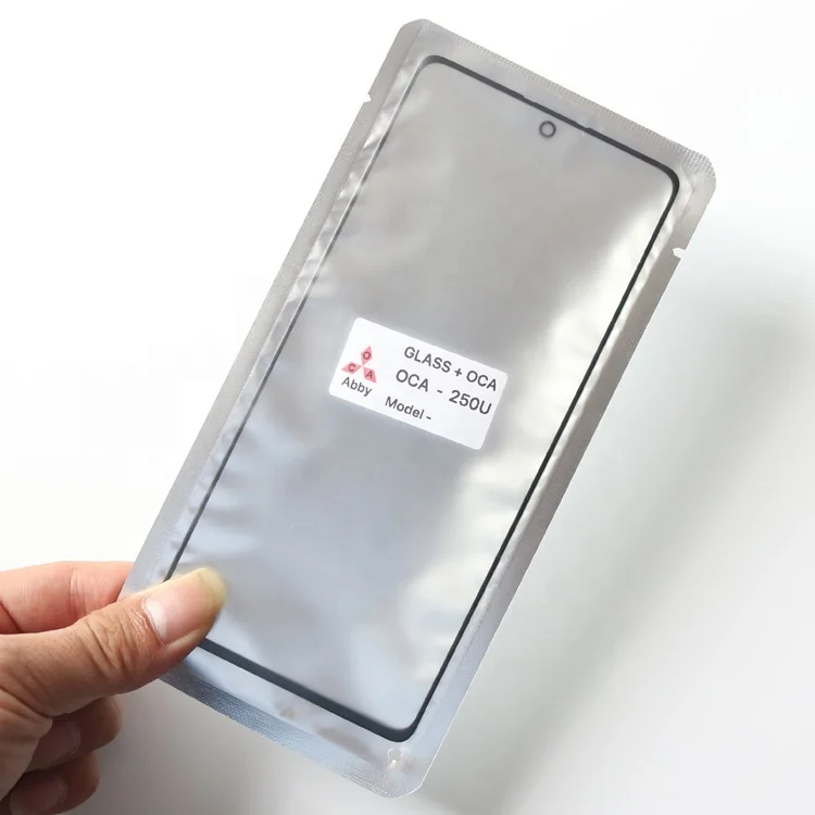 Плоский объектив для переднего стекла телефона с клеем Oca 2 в 1 для Samung A10S S10lite Note10lite