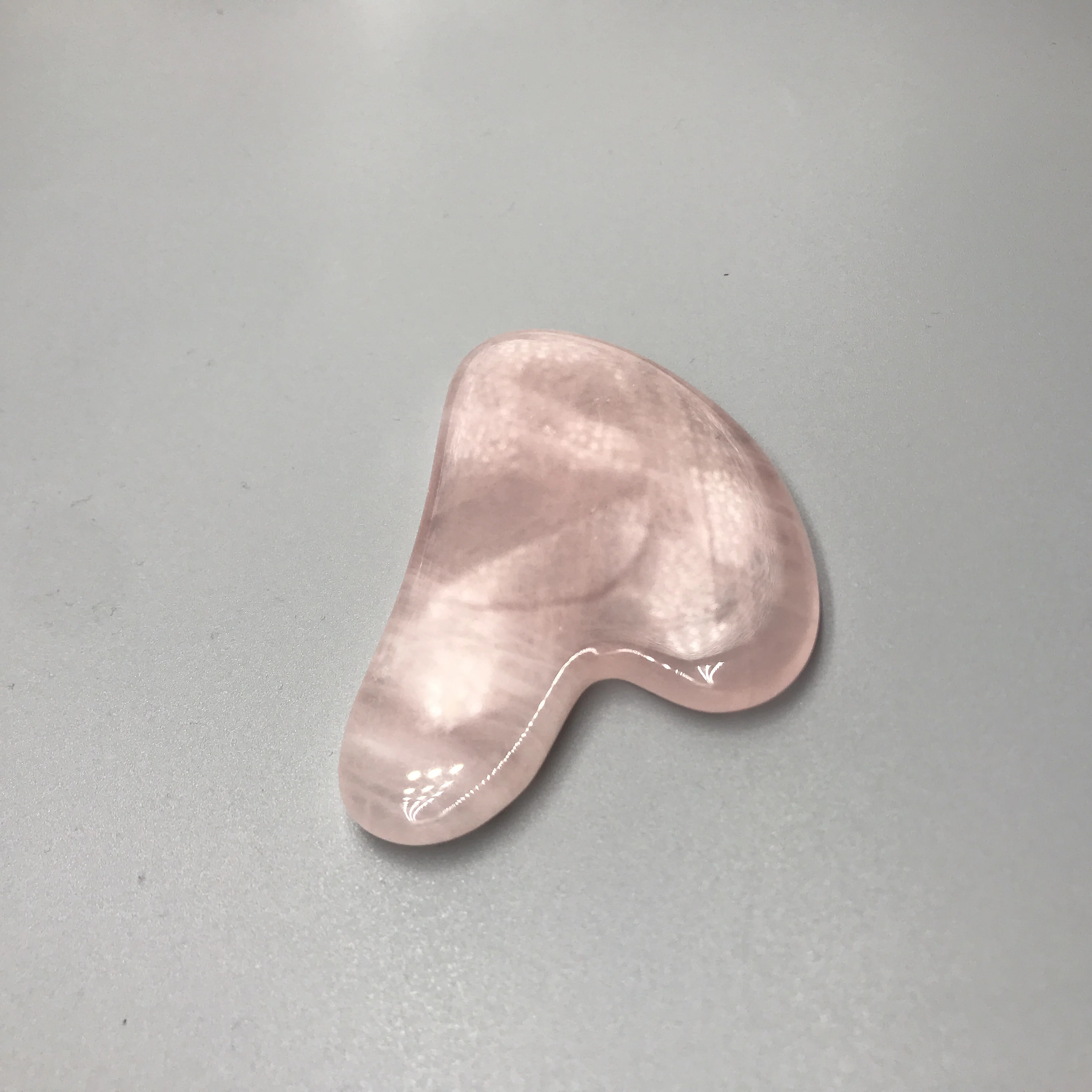 body guasha Stone  3A guasha stone massager heart shape rose quartz gua sha stones