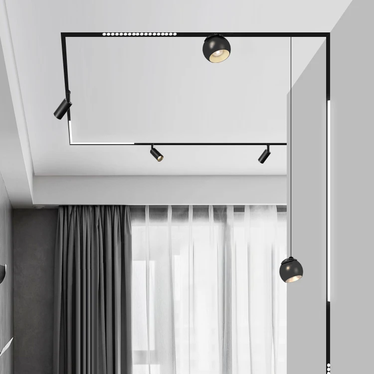 Adapter Phase Dali Tuya Ziggbe Rail Spotlight Recessed 24v 48v 15w 25w 30w Linear Magnetic System Led Track Light