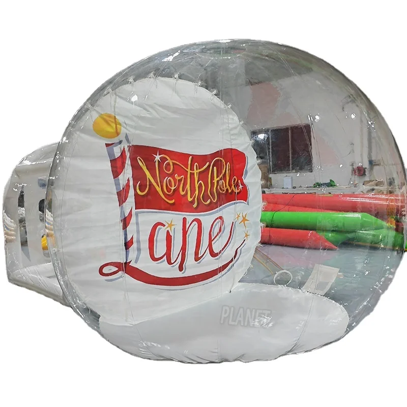 Giant Outdoor Inflatable Clear Human Snow Globe Balloon Inflatable Bubble Tent For Christmas Decoration bubble picnic tent
