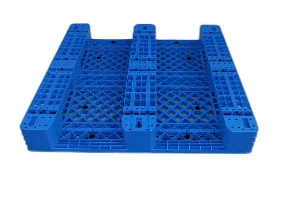 NEXARA Customize Logo printing 1010 1000*1000*150mm Grid Surface Three Runner Plastic Pallet for Logistic Turnover