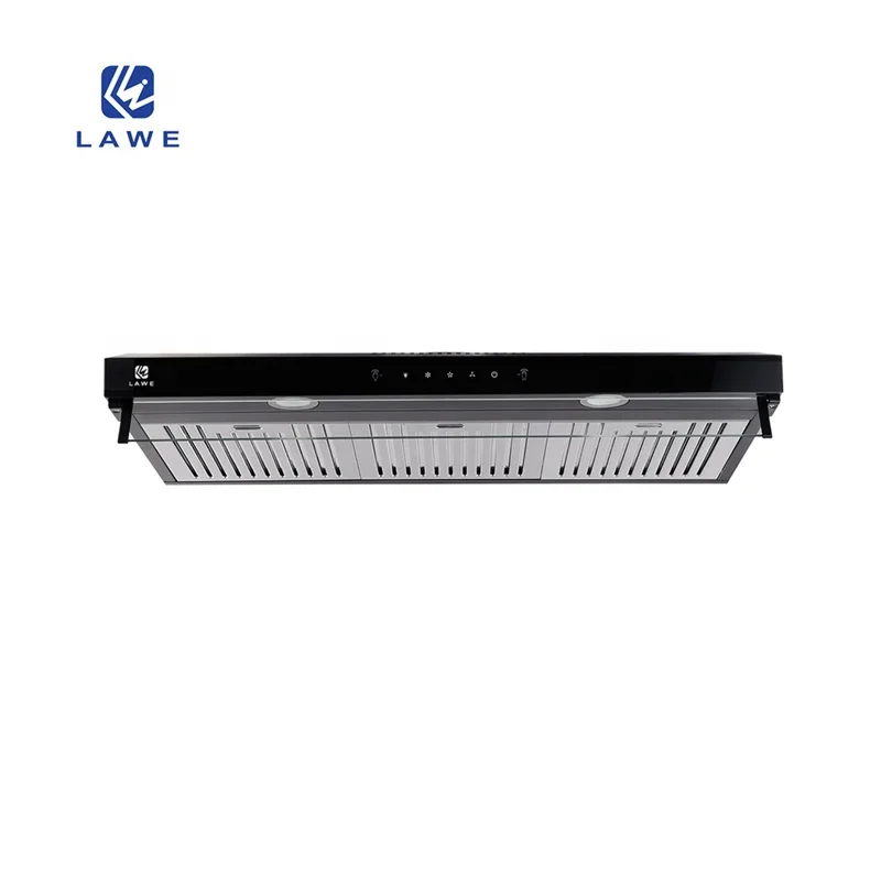 Lawe Stainless Steel Smart Kitchen Air Expel Fan Stove Extractor 60cm Slim Under Cabinet cooker hood for kitchen Slim Hood
