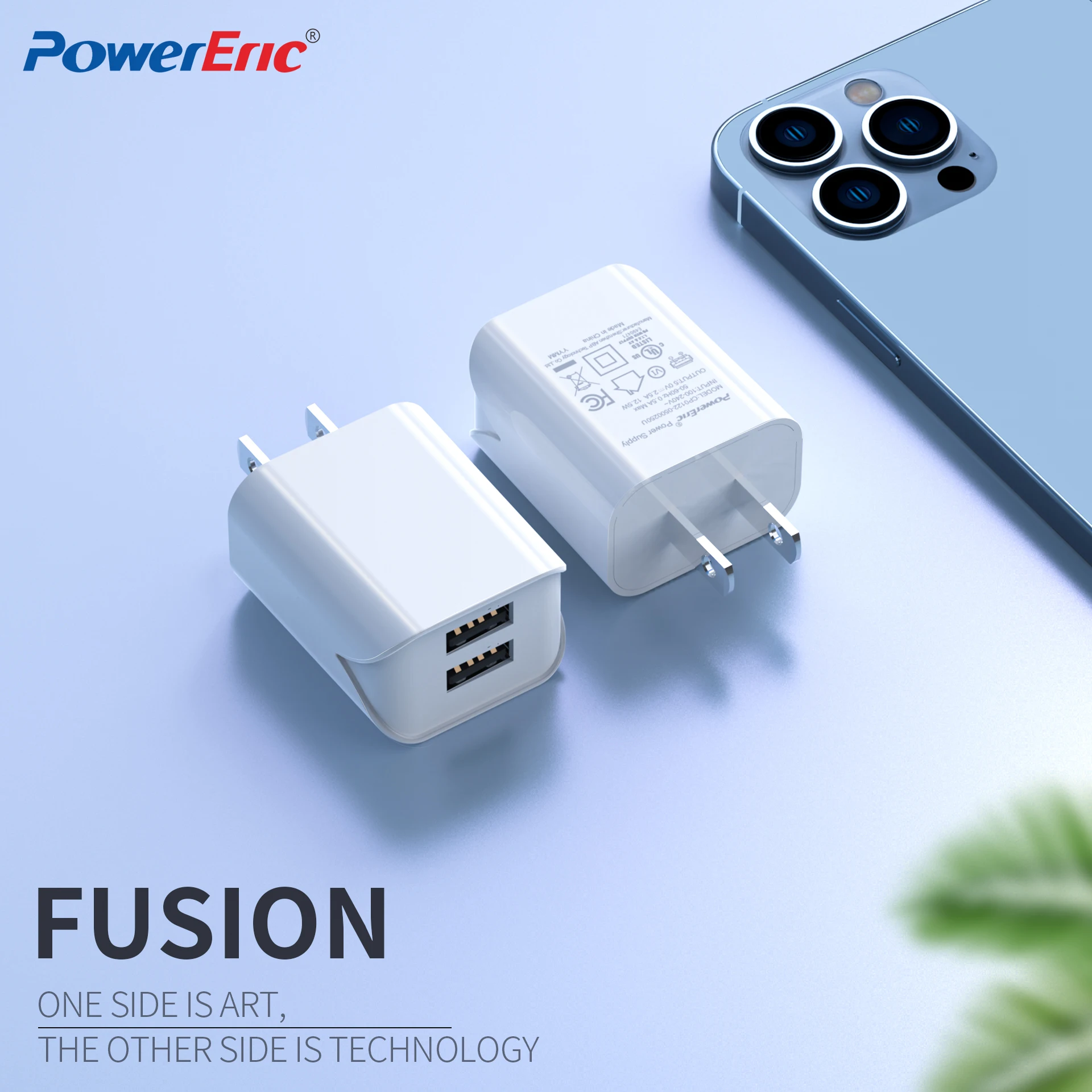 Factory Price OEM USB Dual Port Fast Power Adapter Qc3.0 2USB 5V 2.4A Mobile Travel wall charging Appliance
