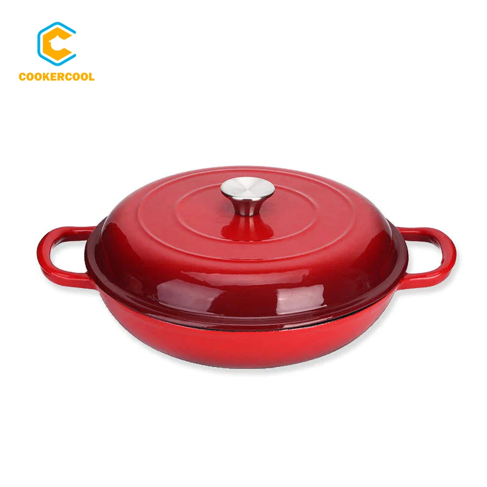 Cookercool Best Selling Customized Cooking Pots sets Nonstick Enameled Cast Iron Cookware Sets