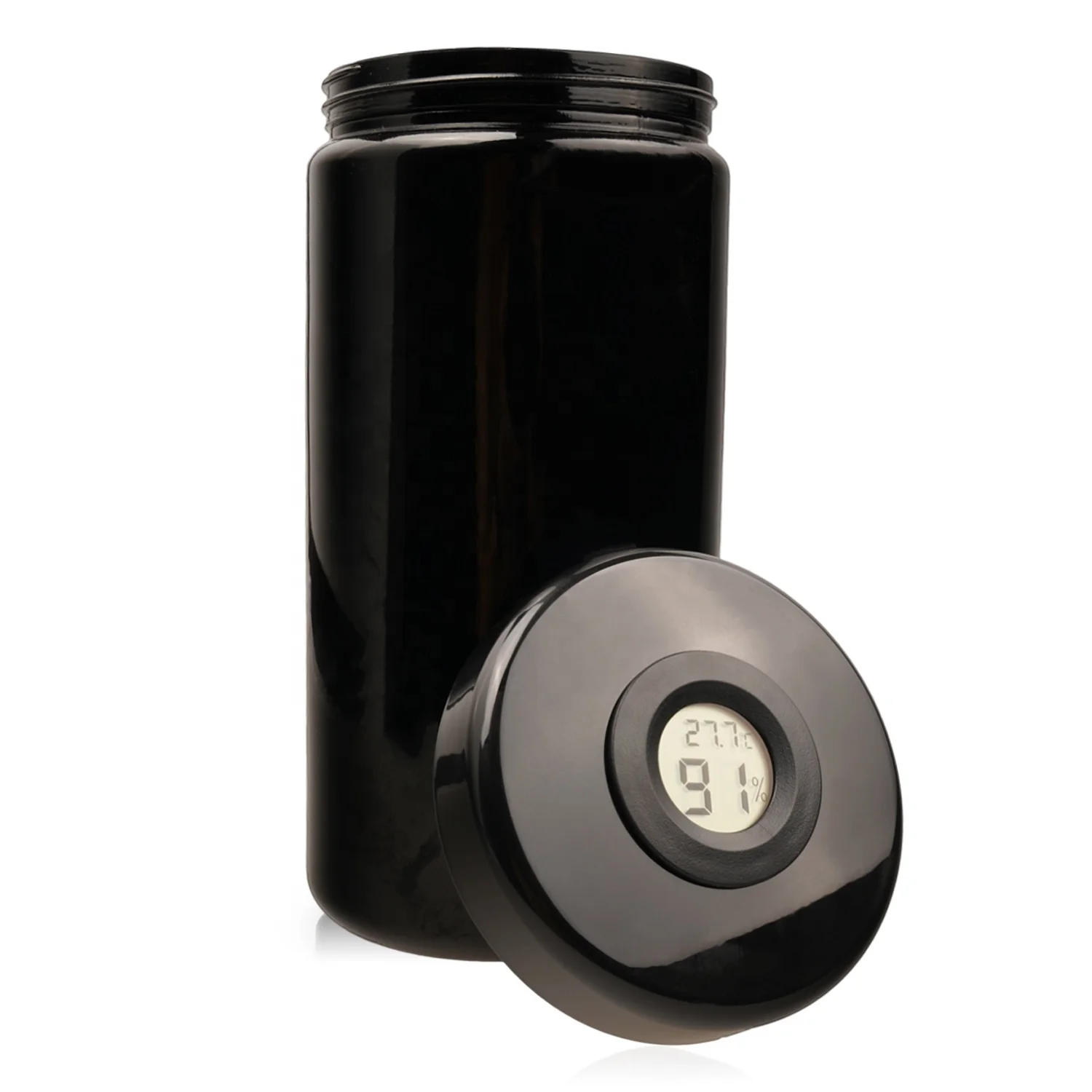 Airtight smell proof  Violet herb glass jar storage