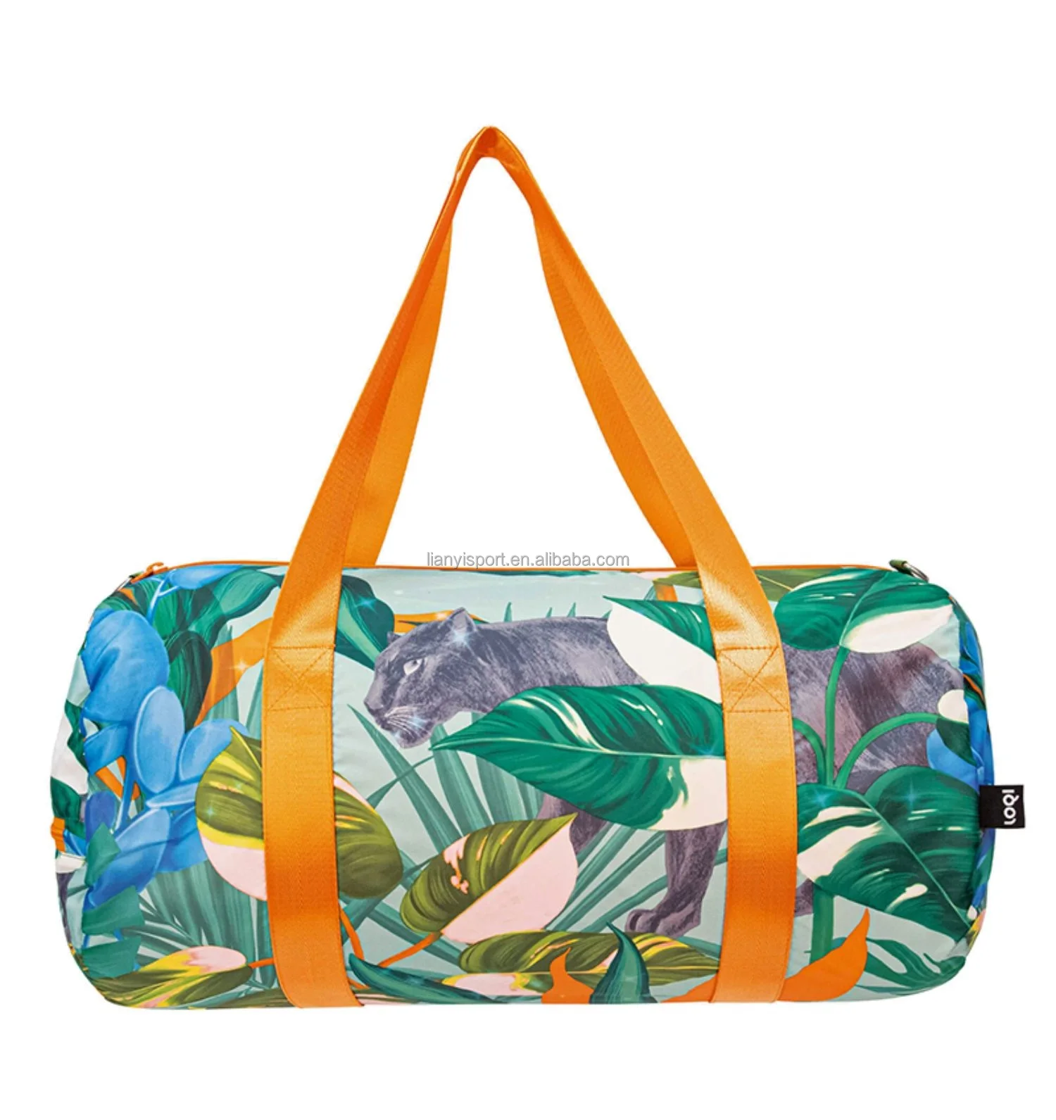 customized logo Artistic Painting Duffel Bag Waterproof Foldable Training Handbag waterproof gym sports travel Tote bag