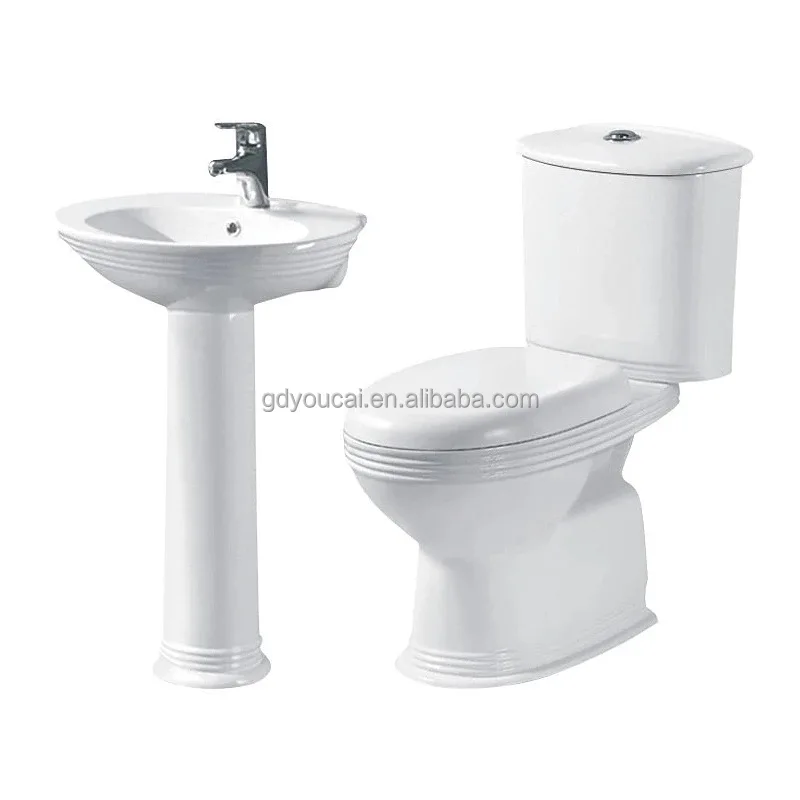 Economy toilet pedestal basin sanitary ware suit blanco inodoros the cheapest 2 piece toilet bowl