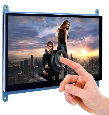 7 дюймов 1024X600 Raspberry pi 4 сенсорный экран дисплей full hd сенсорный экран ЖК-панель с чехлом