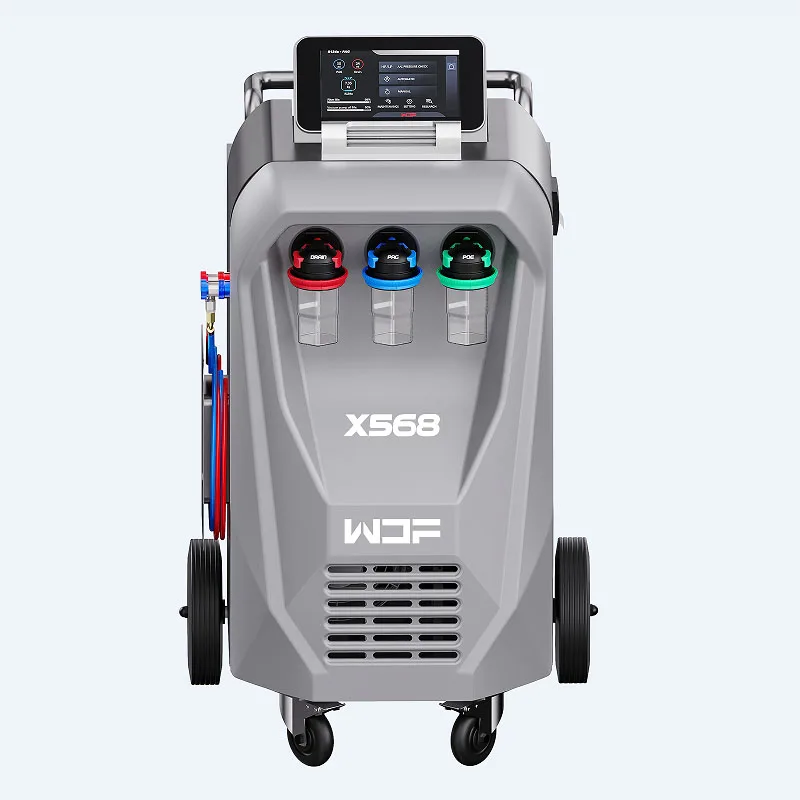 X568 Auto Recovery Machine Full-Automatic Refrigerant Recycling and Flushing Equipment for Car Care