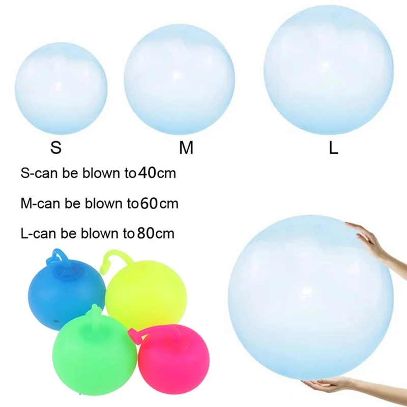 2021 Tpr Toy Inflatable Ball Bubble Balloon Durable Water With Big Size
