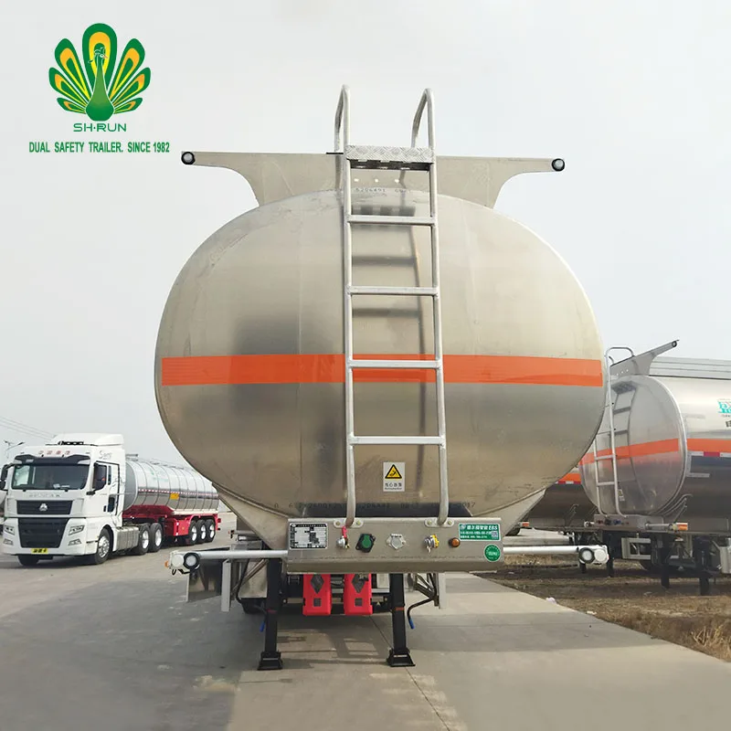 Quality manufacture 42000 Liters Aluminium Alloy Tank Road Tanker Tank Semi Trailers