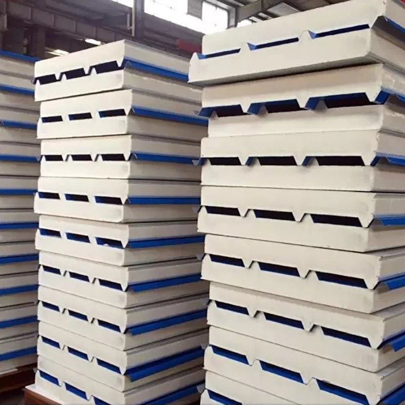 Prepainted JIS Hot-Rolled Steel Sheets 30mm 15mm Galvanized Fireproof Foam Sandwich Panel Roof Stone Rock Wool Welding Q195