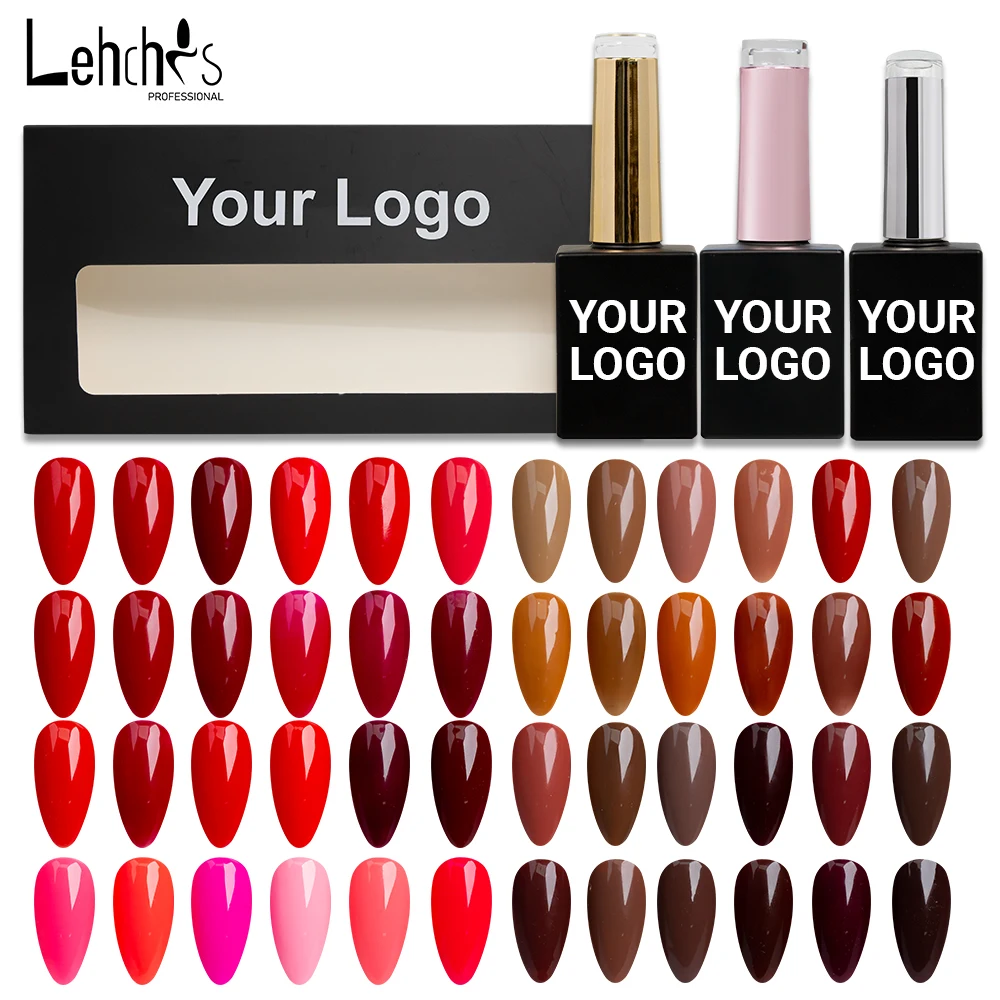 Lehchis 15ml Nail Art Gel Polish For Nails French Tip Manicure Gel Varnish Enamel Lacquer Color OEM Logo UV LED Nail Gel Polish