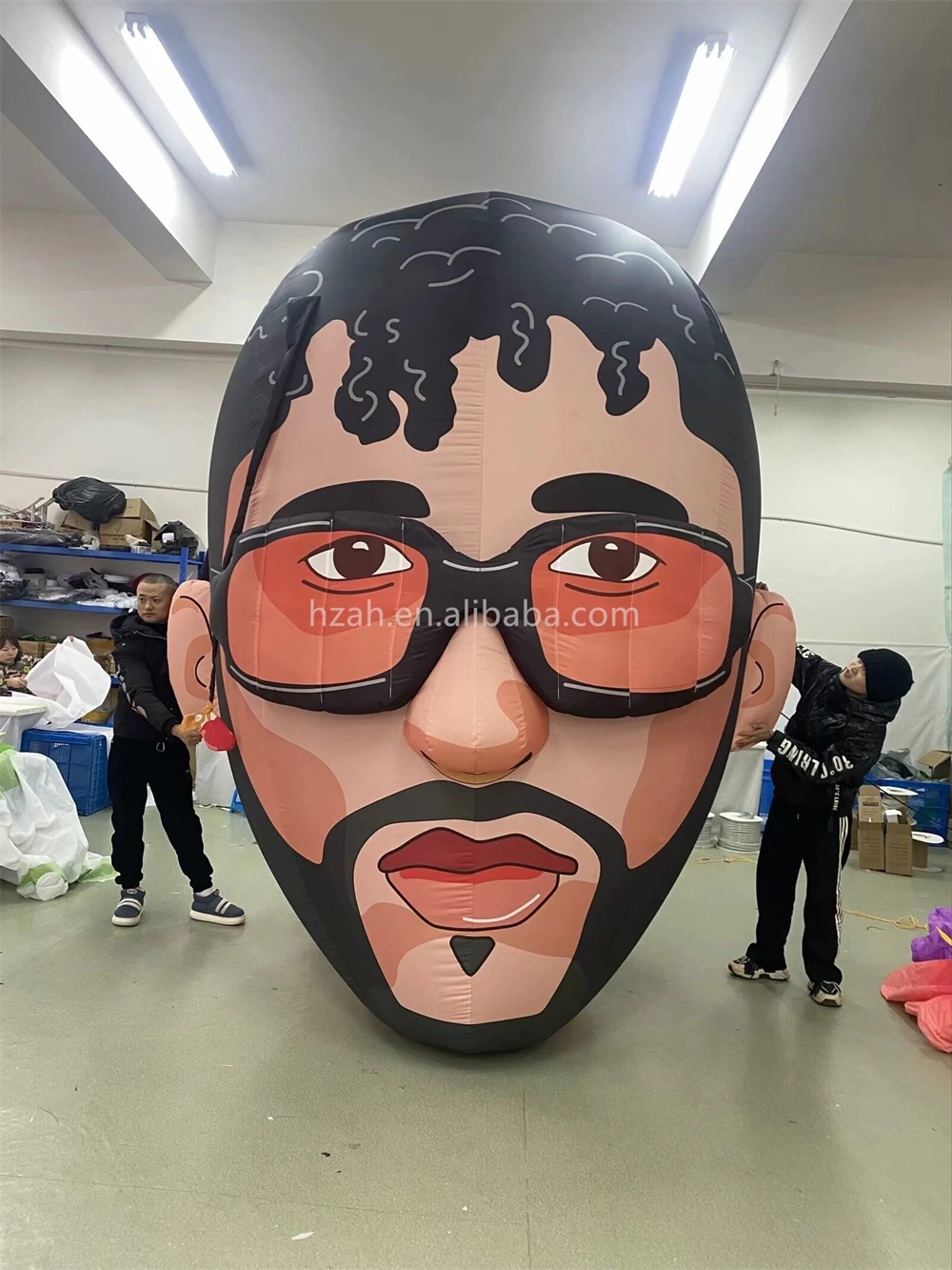 Giant Customized Inflatable Cartoon Character Inflatable Man Head Image