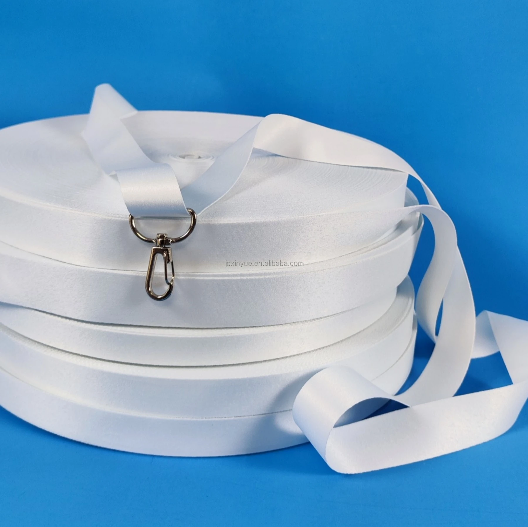 sublimation blanks polyester lanyard ribbon material for making keychain