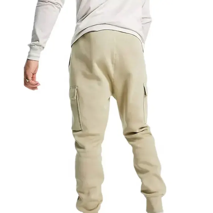 Custom design fashion summer streetwear training french terry sweatpants workout outdoor gym track cargo men fitness jogger pant