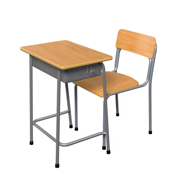 Durable School Kids Desk And Chair School Furniture Supplier