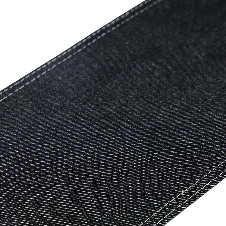 8876 Chinese Manufacturer Cheap Price High Quality Black Denim Fabric Jeans Pant Wave Denim Fabric
