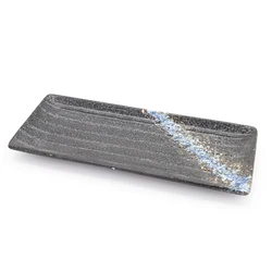 Rectangle Shaped Plate Dishes,Japanese Style Dinnerware 12inch  Porcelain Ceramic Food Snake Sushi Cake Plates